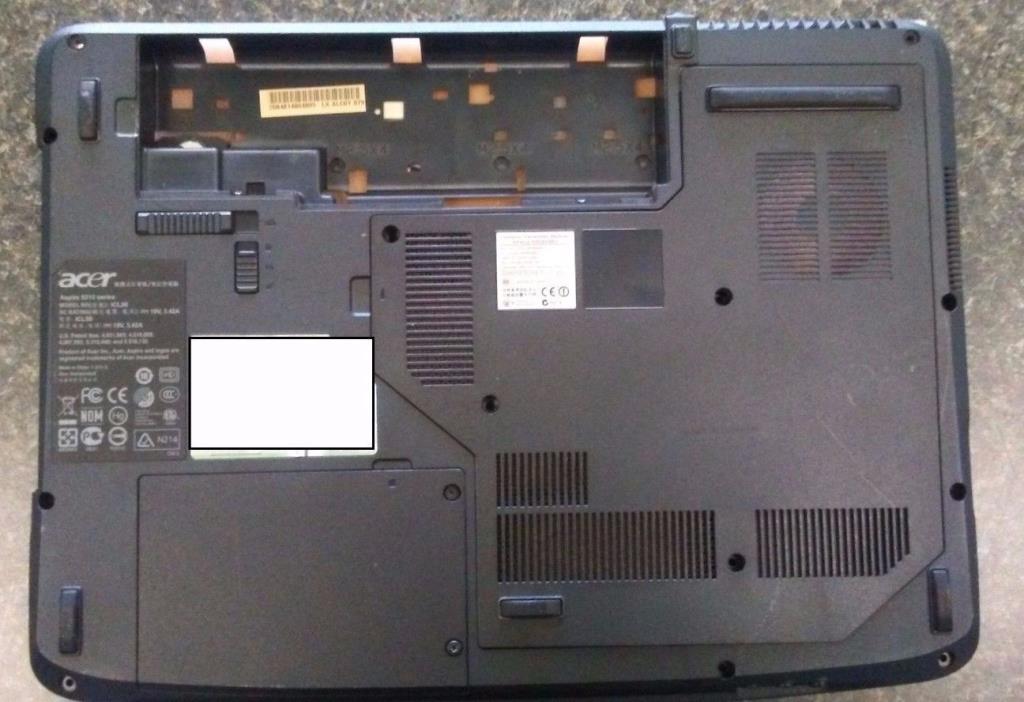 ACER ASPIRE 5315 BOTTOM COVER Assembly AP01K000L00 BLACK