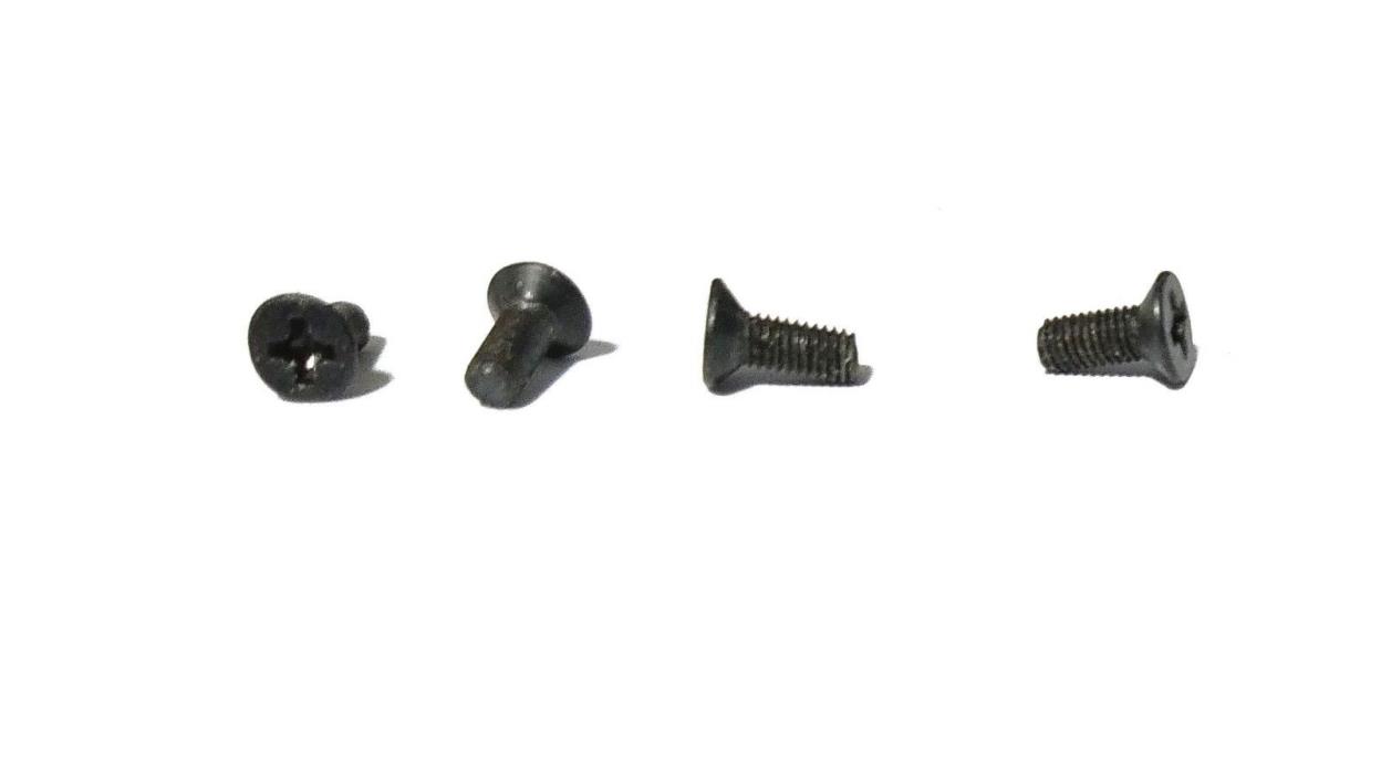 Four Lian Li Black Case Panel Mount Screws, Taper Head, M3 Threads & 8mm Length