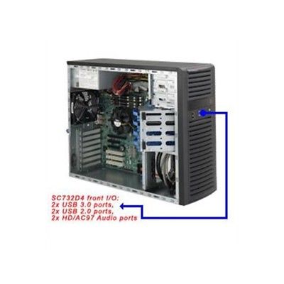 Supermicro Case CSE-732D4-865B SC732D4 Front Audio USB3.0/2.0 865W Black Retail