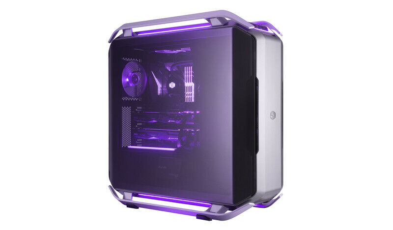 Cooler Master Cosmos C700P - E-ATX Full-Tower w/ RGB Lighting, Dual-Curved Side