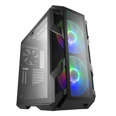 Cooler Master MasterCase H500M ATX Mid-Tower four tempered glass panels two 2...