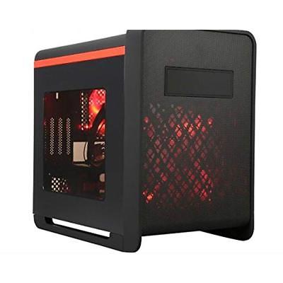 Computer Cases DIYPC Cuboid-R Black/Red USB 3.0 Gaming Micro-ATX Mid Tower W/1 X