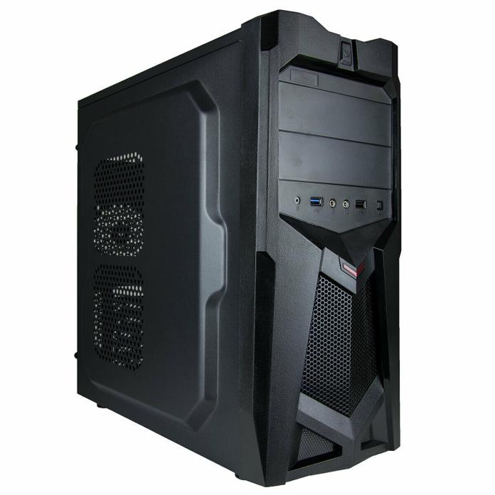 Soeyi Desktop Case S127A - Black Gaming Desktop Chassi/Case