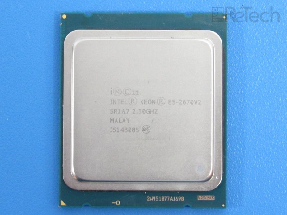 Intel Xeon E5-2670 V2 Socket LGA 2011 2.5GHz SR1A7 10 Core CPU TESTED WORKING