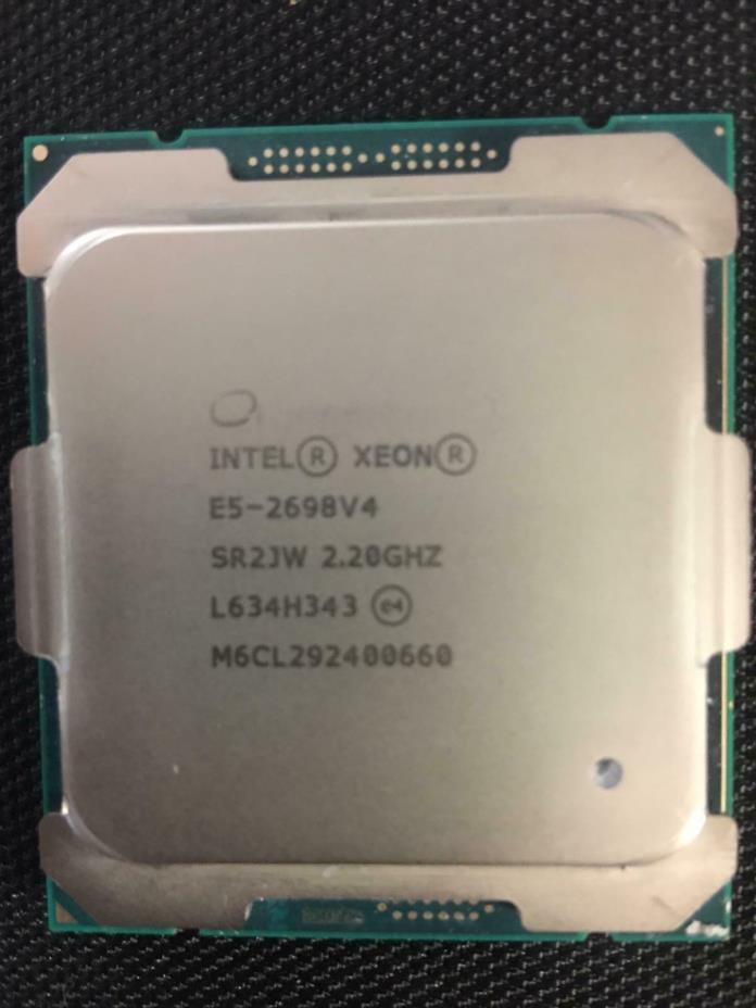 Intel Xeon SR2JW E5-2698 V4 Twenty-Core 2.2GHz 9.6GT/s 50M CPU Processor