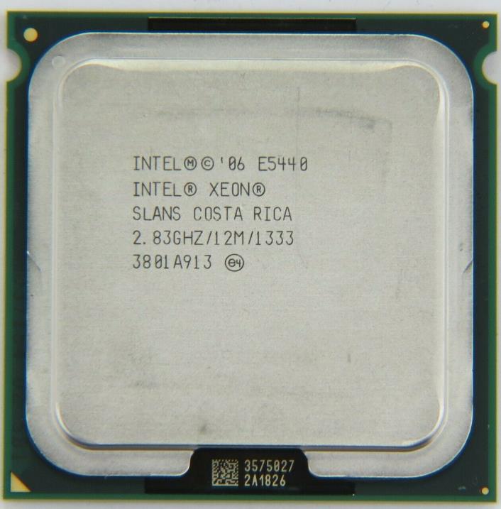 LOT OF 2 Intel Xeon Processor E5440 SLANS 12M Cache, 2.83 GHz, 1333 MHz FSB