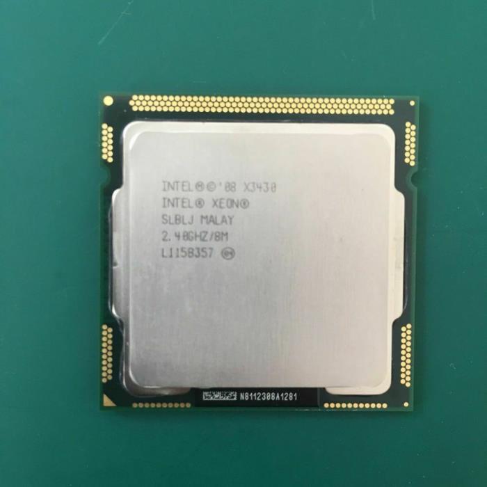 CPU Intel Xeon X3430 Quad-Core 2.4GHz 6MB LGA1156 SLBLJ Processor FREE SHIP USA