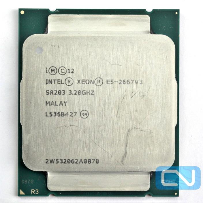 Intel Xeon E5-2667v3 3.2GHz 20MB 9.6GT/s SR203 LGA2011 v3 CPU [Grade: B]