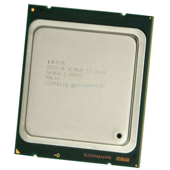 (4) Intel Xeon E5-2620 SR0KW 2.0GHz 6-Core 15M LGA2011 CPU Processors