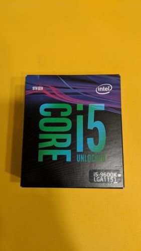 Intel Core i5-9600K Desktop Processor 6 Cores up to 4.6 GHz Turbo Unlocked LGA11