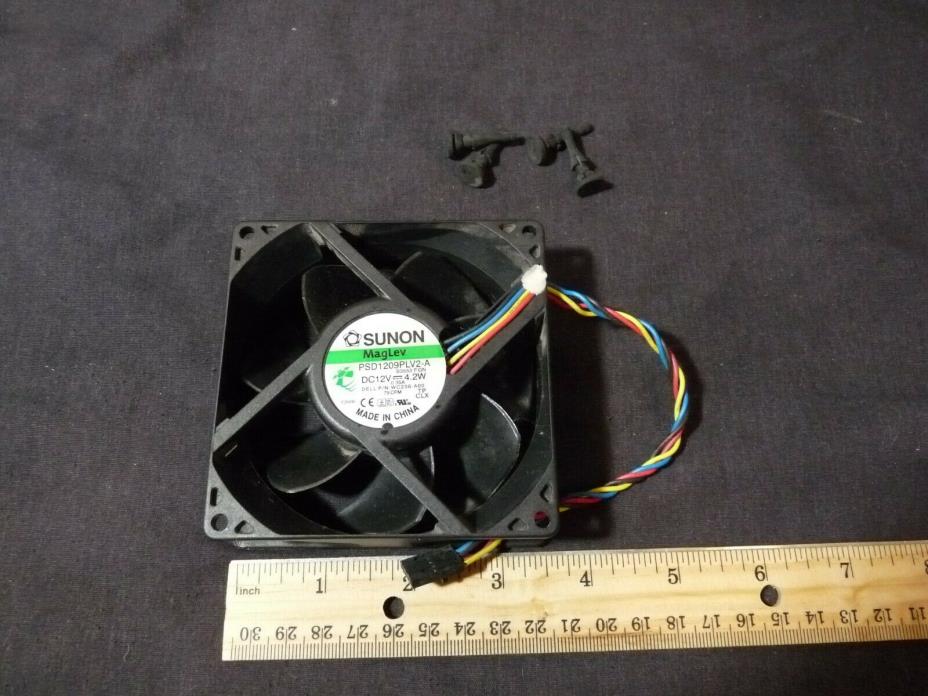 dell sunon maglev 90mm pc case cooling fan PSD1209PLV2-A dc12v 4 pin wc236-a00