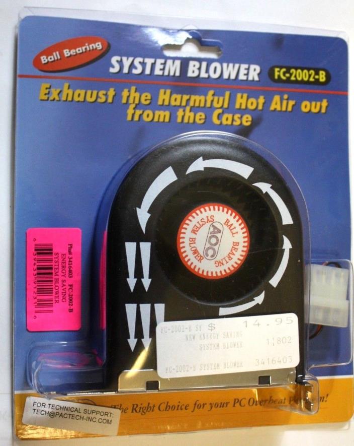 Ball bearing system blower exhaust fan FC-2002-B New in package