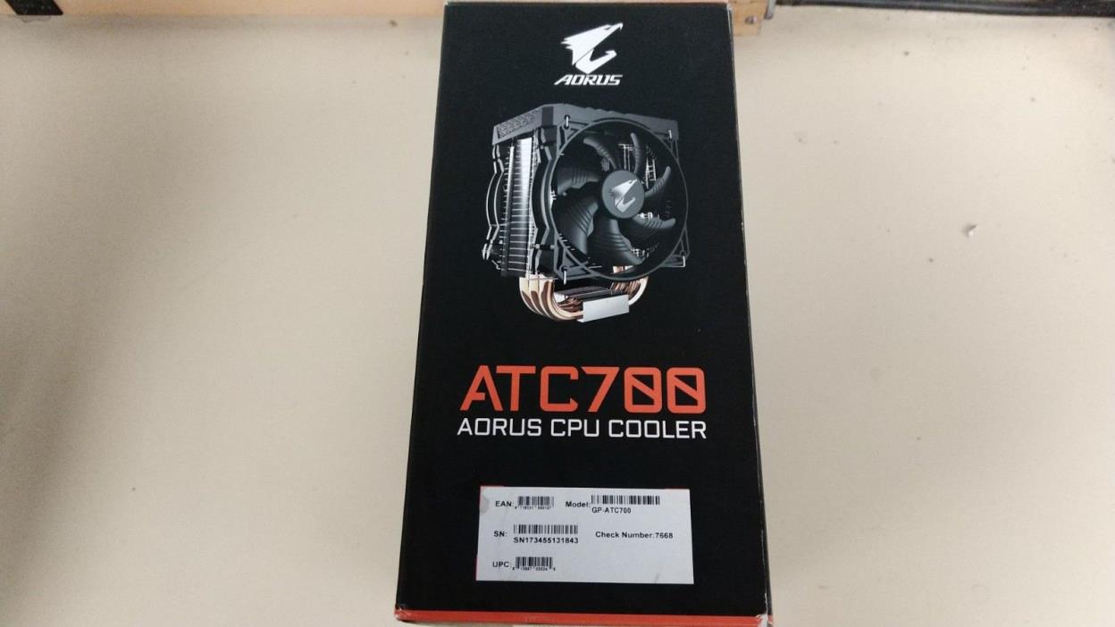 Gigabyte Aorus ATC700 RGB Fusion CPU Cooler for Intel & AMD New Open Box