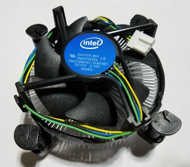 CPU Cooler Heatsink and Fan Intel LGA1151 Stock OEM From New G4620