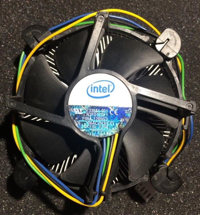 Intel CPU Cooler for LGA775 (Intel E33681-001) Aluminum Heatsink 3.5'' Fan Clean