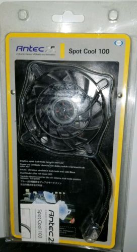Thermal Sensing Gooseneck Blue Led Internal Fan! Antec Spot Cool 100 Dual Mode