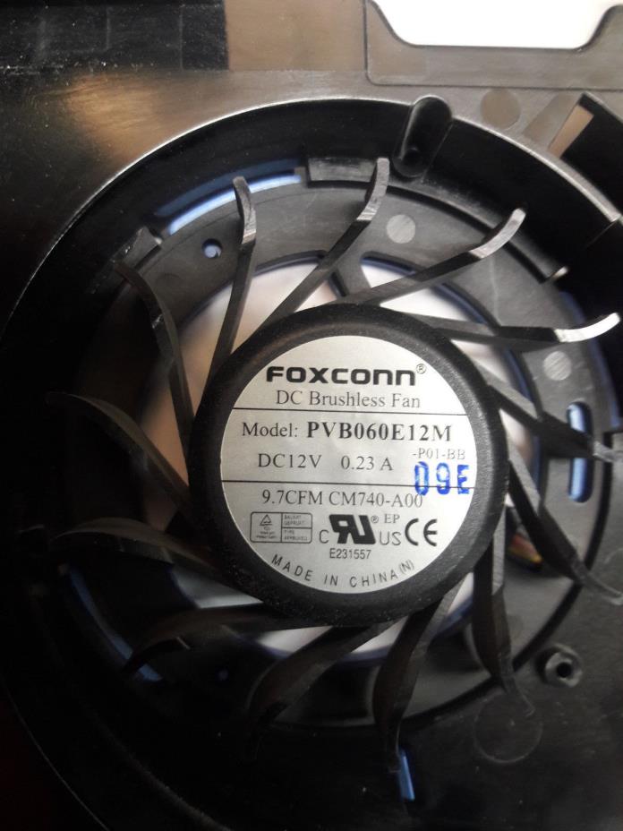 FOXCONN PVB060E12M -P01 DC12V 0.23A 9.7CFM DELL CM740-A00 HD FAN