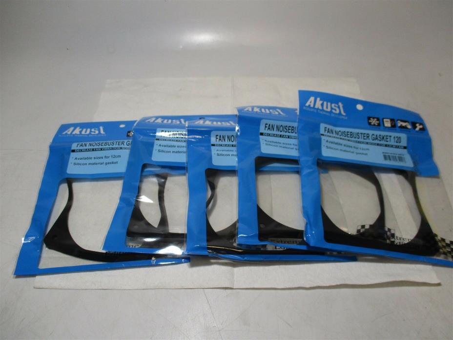 Akust (AV01-0102-AKS) 120mm Fan Noisebuster Silencer Gasket w/ Lip - Lot of 5