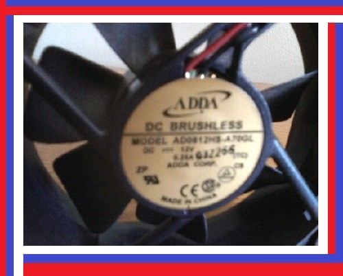 ADDA AD0812HS-A70GL Square Cooling Fan DC 12V 0.25A