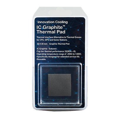 Innovation Cooling Graphite Thermal Pad –To Thermal Paste/Grease 30 X 30 mmNEW