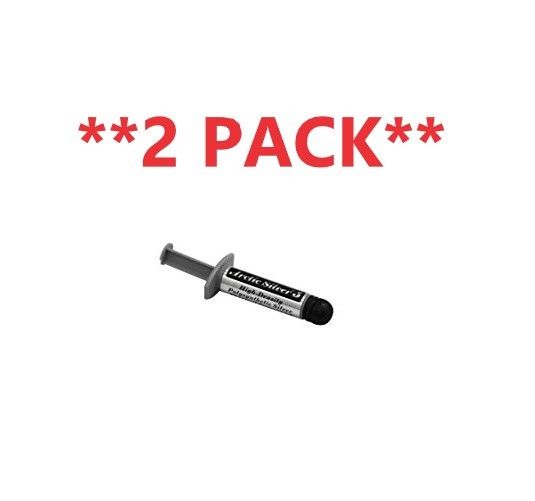 2 PACK Arctic Silver 5 AS5-3.5G CPU Thermal Compound Paste Grease Tube 3.5 grams