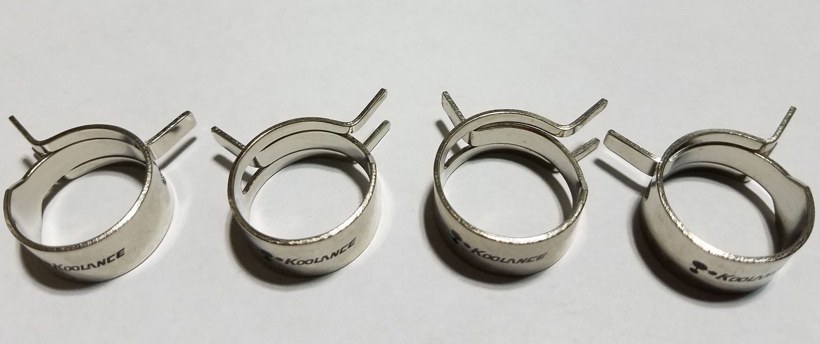 Four Koolance CLM-19 Hose Clamps for 19mm (3/4in) OD Hose