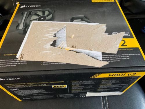 CORSAIR Hydro Series H80i v2 AIO Liquid CPU Cooler, 120mm Thick - MSRP $110