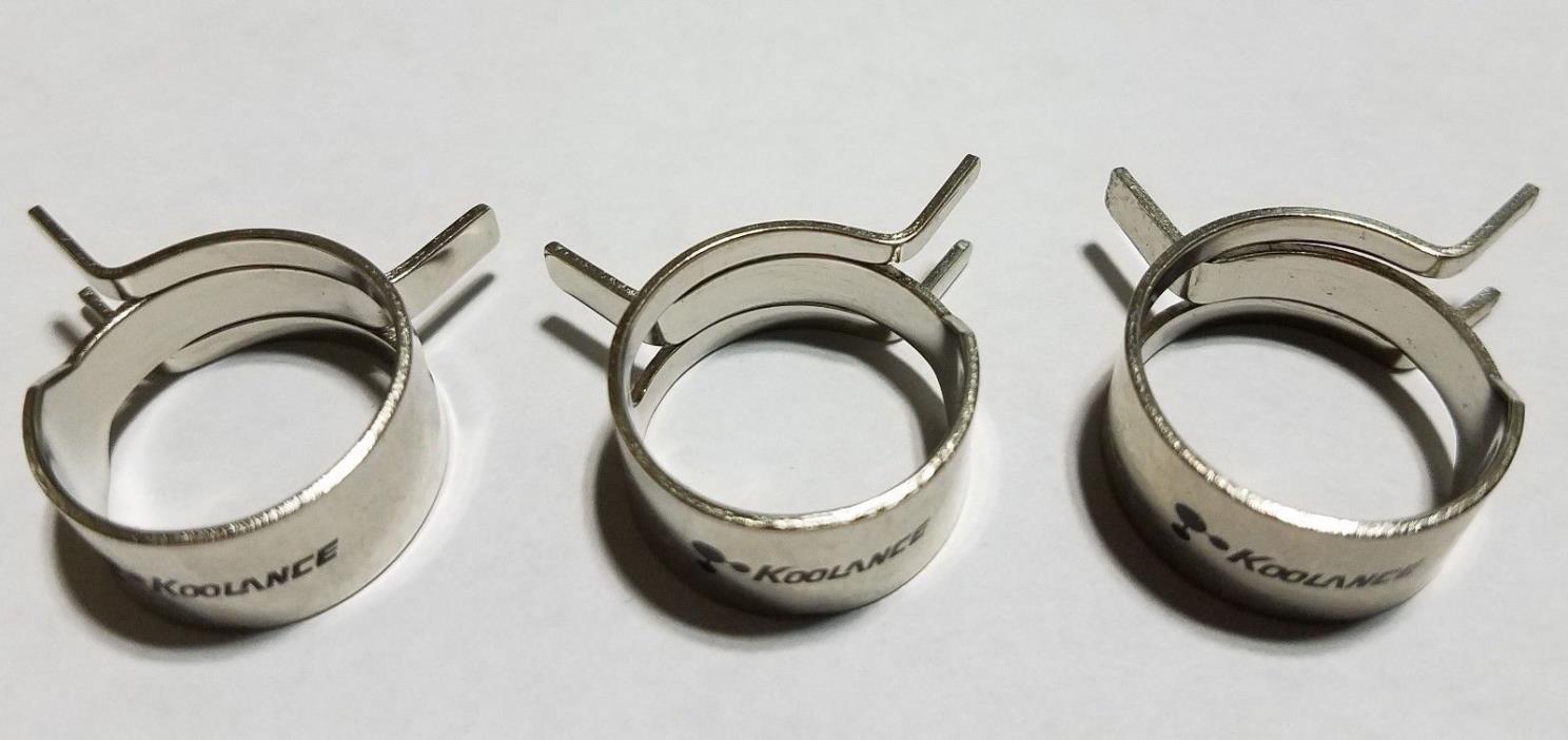 Three Koolance CLM-19 Hose Clamps for 19mm (3/4in) OD Hose
