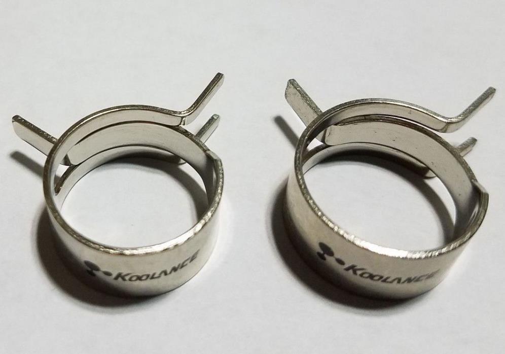 Two Koolance CLM-19 Hose Clamps for 19mm (3/4in) OD Hose