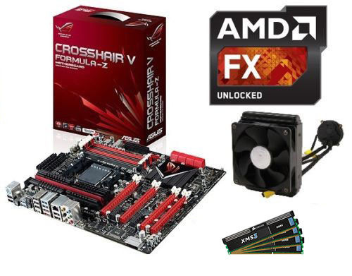 AMD FX 9590 Eight CORE CPU CROSSHAIR MOTHERBOARD 16GB  MEMORY COOLER COMBO