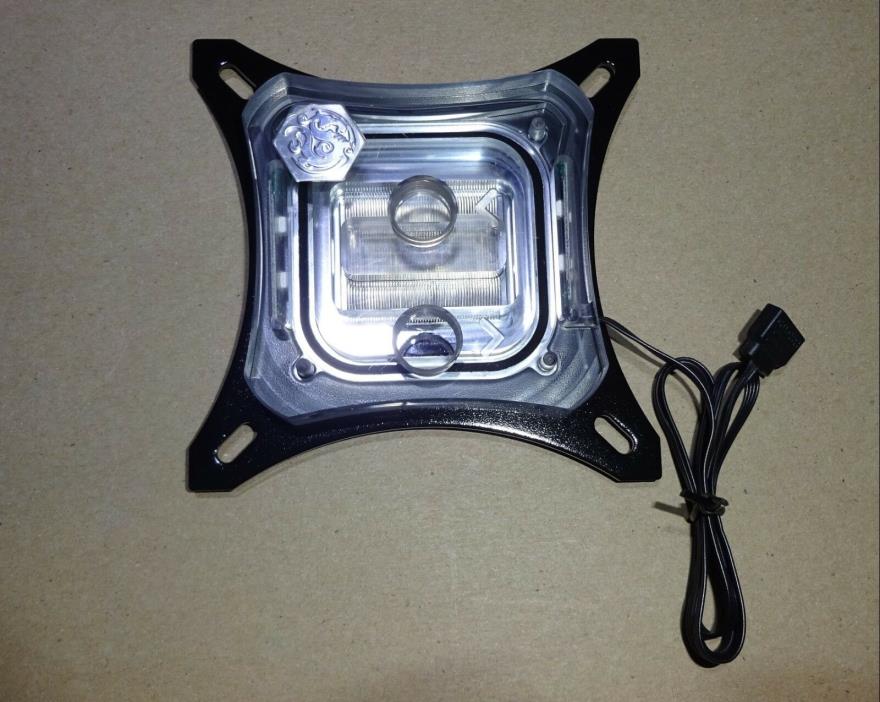 BITSPOWER SUMMIT EF~X RGB CPU WATERBLOCK + EXTRA WHITE MOUNTING PLATE!