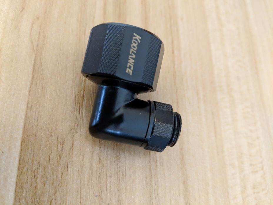 Koolance Rotary Elbow Fitting, 90 Deg,1/2