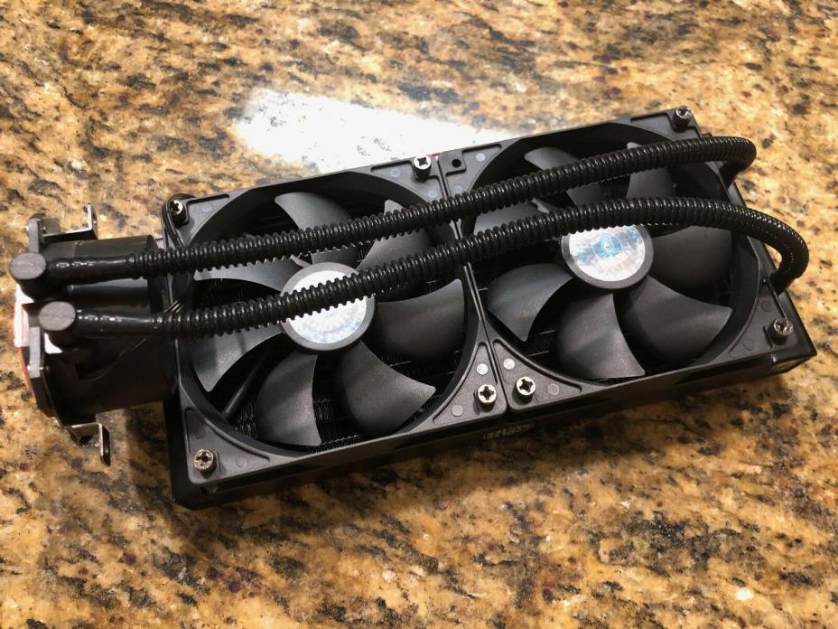 Cooler Master MasterLiquid Lite 240 AIO CPU Liquid Cooler, White Led Pump