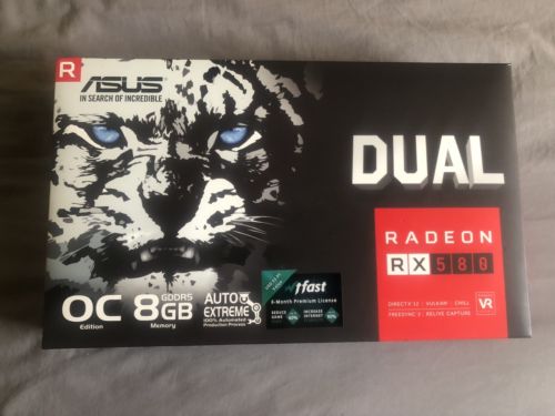 ASUS Radeon RX 580 8GB Dual-Fan OC Edition GDDR5 DP HDMI DVI VR Ready AMD