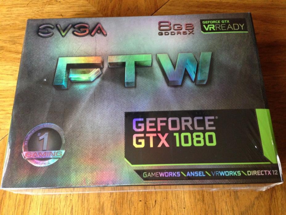 EVGA GeForce GTX 1080 FTW Gaming 8GB Graphics Card 08G-P4-6286-KR 2 YR Warranty