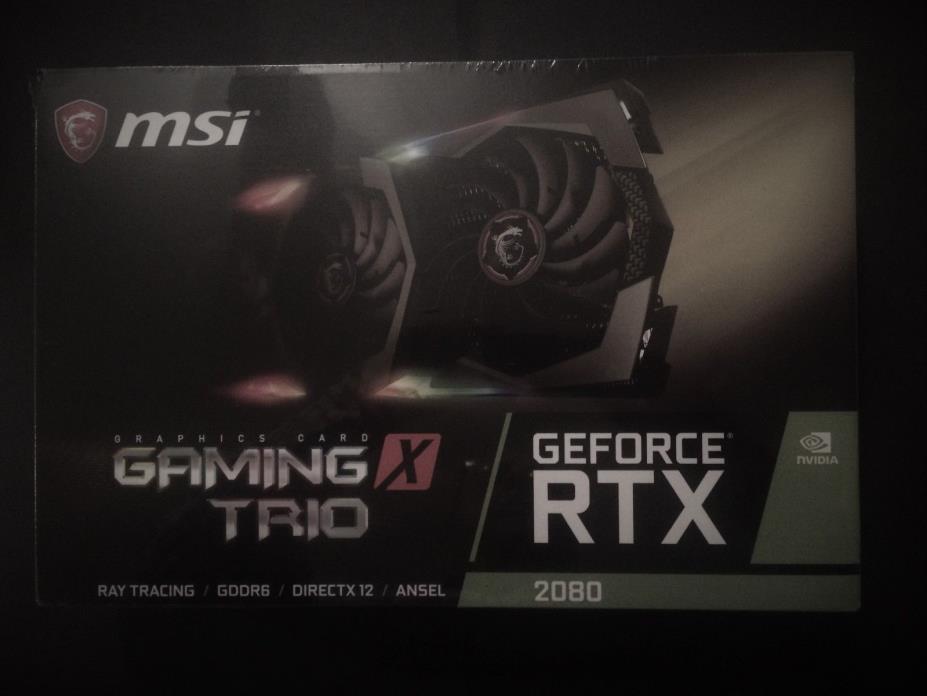 MSI GEFORCE RTX NVIDIA 2080 GAMING X TRIO GRAPHICS CARD; 8GB;GDDR6