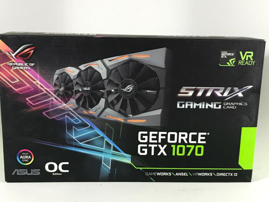 ASUS GeForce GTX 1070 8GB ROG STRIX Graphics Card (STRIX-GTX1070-8G-GAMING)