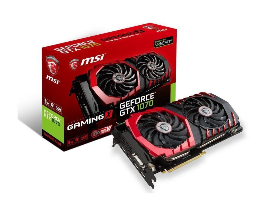 [Perfect Condition] MSI NVIDIA GeForce GTX 1070 Gaming X HDMI 8GB