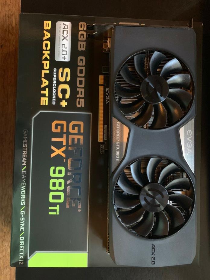 EVGA NVIDIA GeForce GTX 980 TI SC ACX 2.0 6gb. All original packing