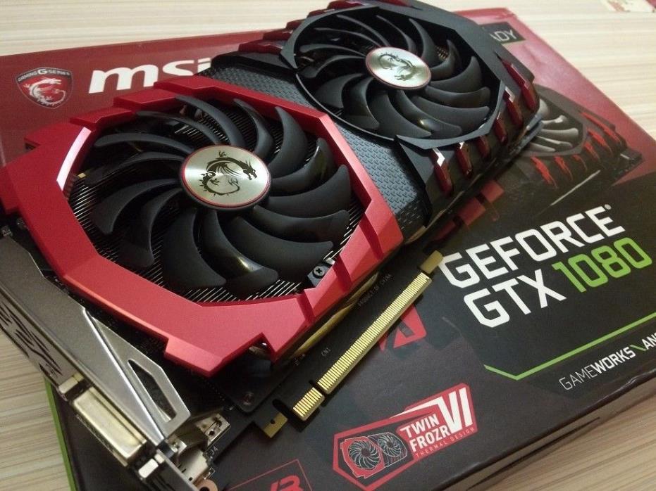MSI NVIDIA GeForce GTX 1080 8GB Gaming X GPU Overclocked Edition Graphics Card