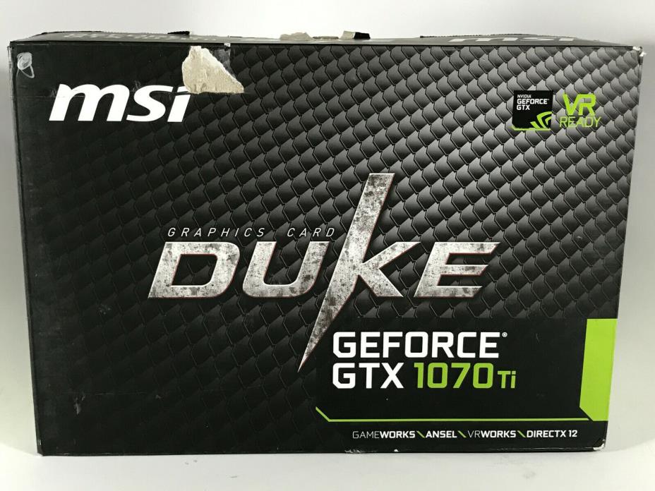 MSI Gaming GeForce GTX 1070 Ti 8GB GDRR5 Graphics Card (GTX 1070 TI Duke 8G)