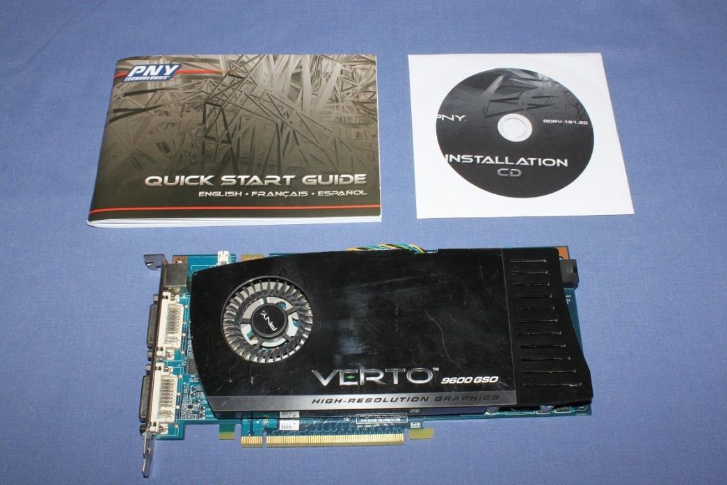 PNY Verto 9600 GSO GeForce GDDR3 768MB PCIe2.0 Video Graphics Card
