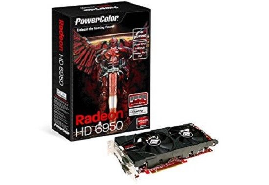 4 Display AMD Radeon PowerColor HD 6950 Dual DVI HDMI MINI DISPLAY PORT X2 1GB