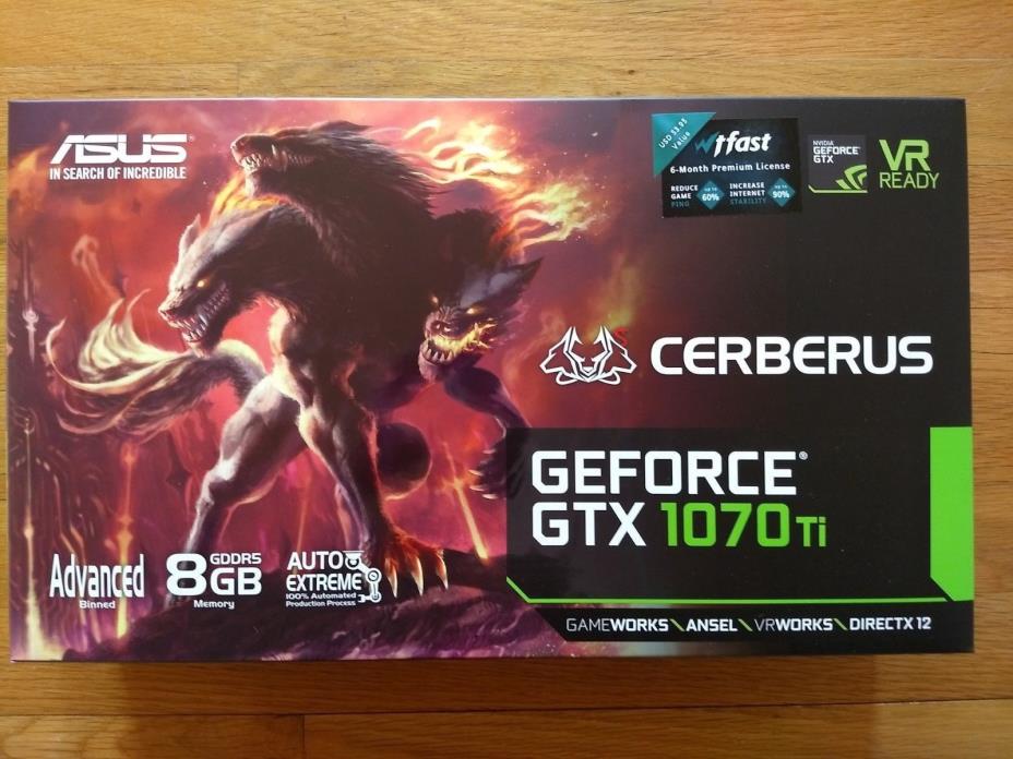 NEW ASUS 1070-ti 8GB GEFORCE GTX CERBERUS DUAL FAN GPU Gaming/Ming free shipping