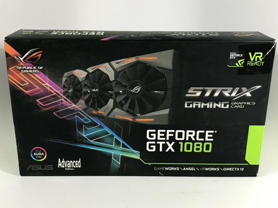 ASUS GeForce GTX 1080 8GB ROG STRIX Graphics Card (STRIX-GTX1080-A8G-GAMING)