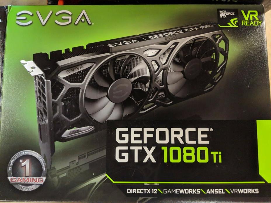 EVGA GeForce GTX 1080 Ti SC Black Edition GAMING, 11G-P4-6393-KR, 11GB GDDR5X!!!