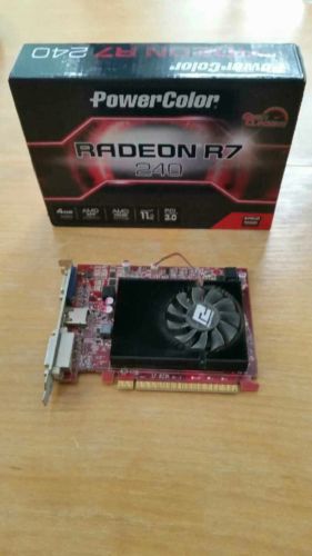 PowerColor Radeon R7 240 4GB/OC DDR3 HDMI/DVI-D/VGA PCI-Express Graphics Card