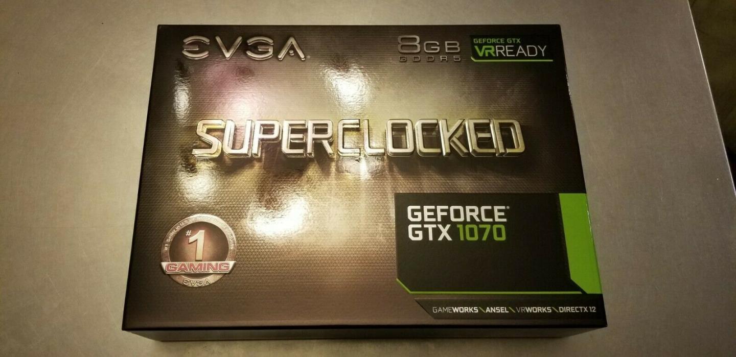 EVGA GeForce GTX 1070 Gaming ACX 3.0 Black Edition Graphic Cards(08G-P4-5171-KR)