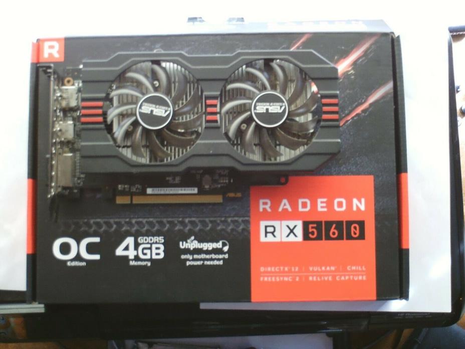ASUS Radeon RX 560 14CU 4GB EVO OC Edition GDDR5 Graphics Card (RX560-O4G-EVO)