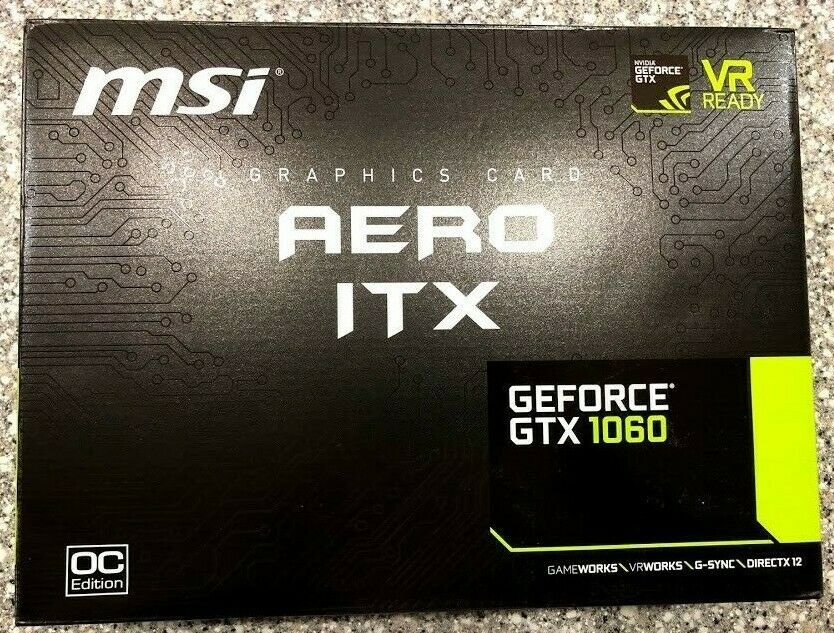MSI NVIDIA GeForce GTX 1060 Aero ITX 6GB VIDEO CARD